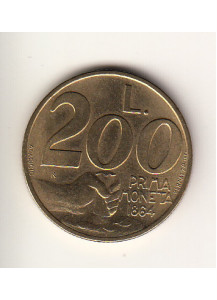 1991 200 Lire Bronzital Prima Coniazione 1864 Fior di Conio San Marino
